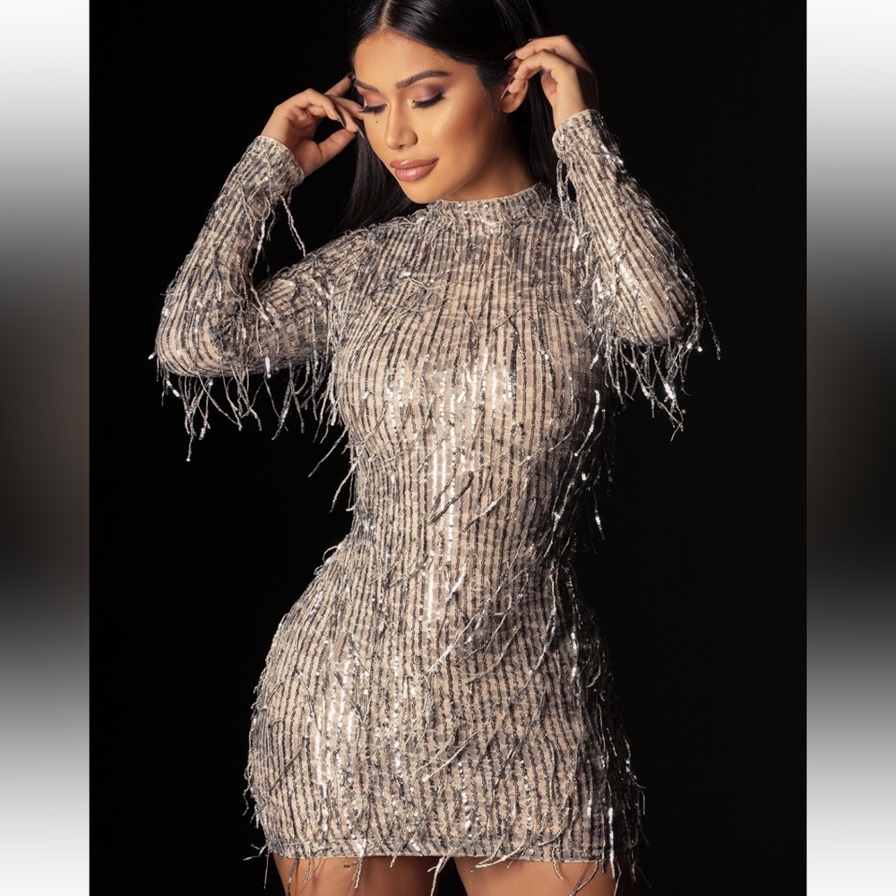Disco Sequin Mini Dress